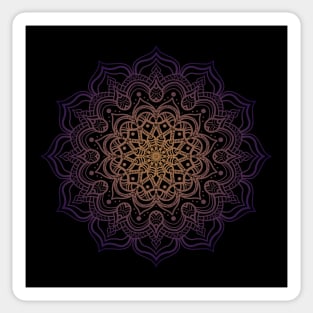 Multi Color Mandala Digital Art Sticker